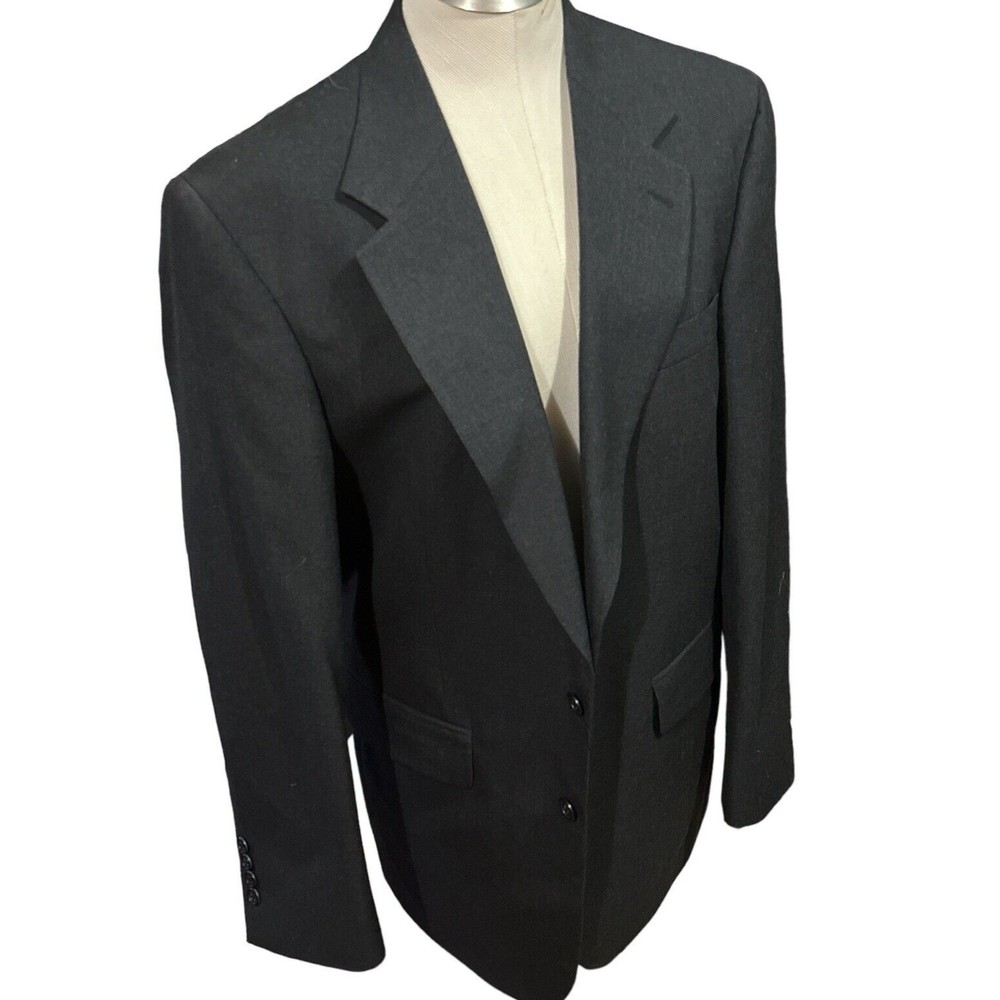 Cricketeer‎ Men’s Sport Coat Blazer Dark Charcoal 100% Wool Sz 40